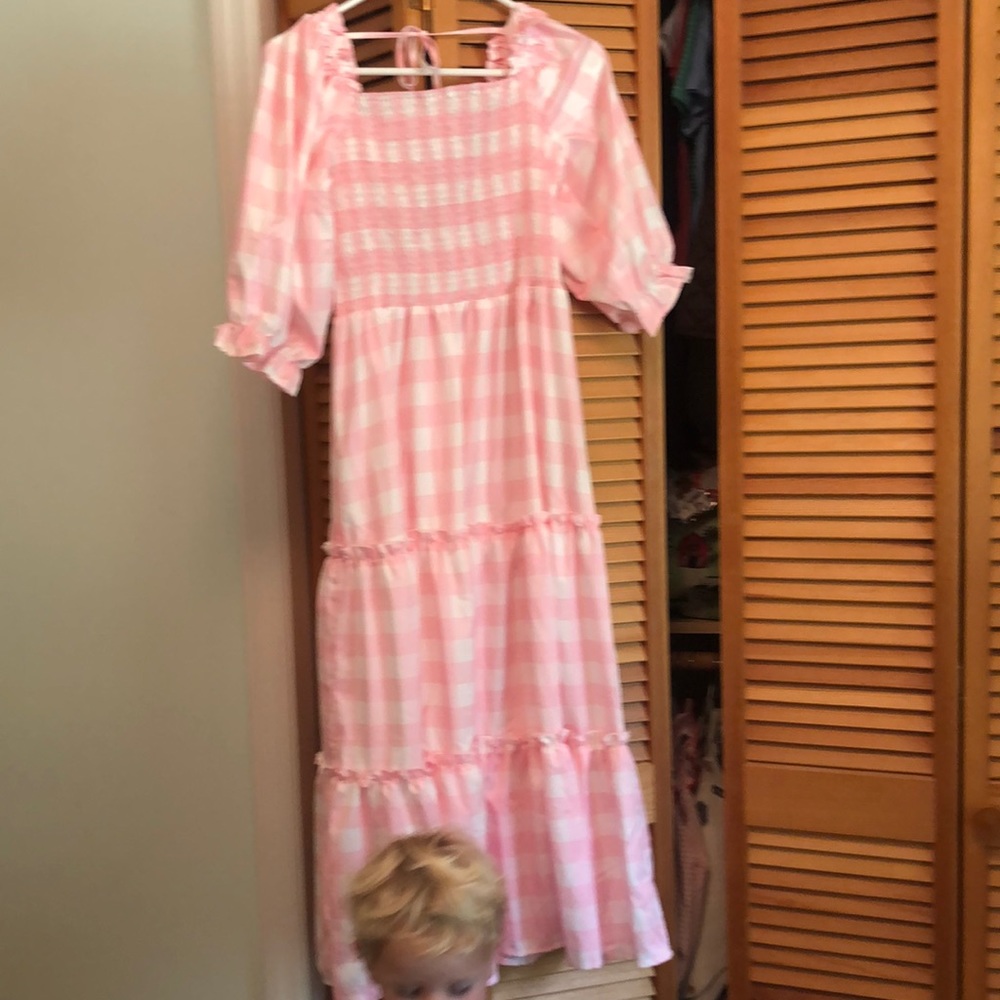 Smocked womens dress